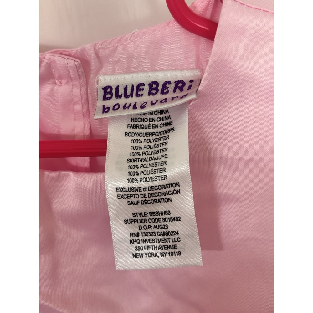 Blueberi Boulevard 24m NWT Pink 3D Butterfly Tulle Dress Baby Toddle Girls - Picture 3 of 4